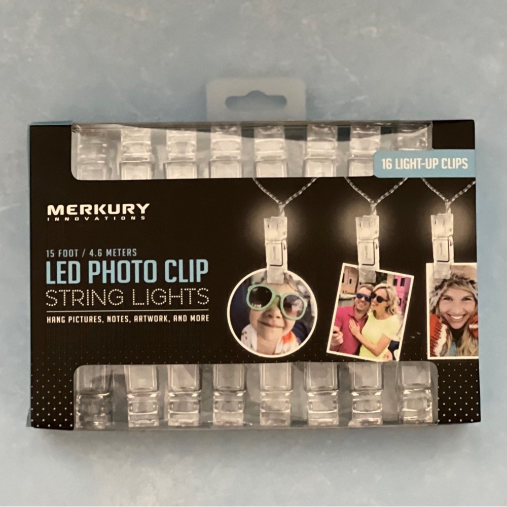 LED Photo Clip String Lights - Clear